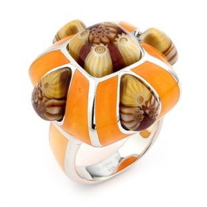 Murano Glass silver 925 ring by Alan K 2MR219